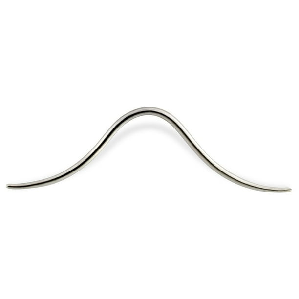 1.2mm 16g Septum Mustache Surgical Steel - Sold Individually